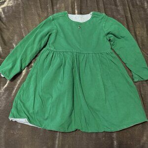 Vintage 90s Y2K Reversible Tommy Hilfiger Long Sleeve Knit Dress Green Blue 4